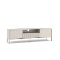 Mobile tv minimal 164 cm con ante e cassetto cashmere PTVT4