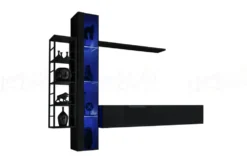 Parete attrezzata con led moderna PAP79