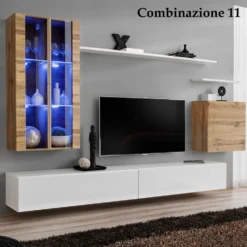 Parete attrezzata con led PAP56
