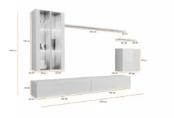 Parete attrezzata con led PAP56