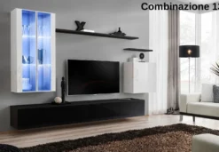 Parete attrezzata con led PAP56