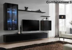 Parete attrezzata con led PAP56