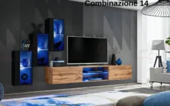 Parete attrezzata con led PAP68