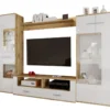 Parete attrezzata contemporanea in Rovere SILS