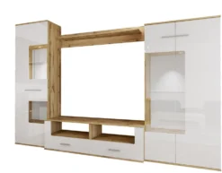 Parete attrezzata contemporanea in Rovere SILS