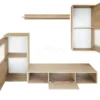 Parete attrezzata contemporanea rovere sonoma PAP9