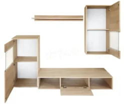 Parete attrezzata contemporanea rovere sonoma PAP9