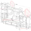 Parete attrezzata design moderno SU16