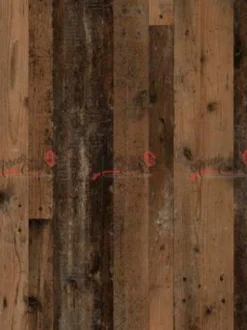 Parete attrezzata effetto legno anticato PAI5
