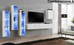 Parete attrezzata moderna con led PAP57