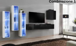 Parete attrezzata moderna con led PAP57