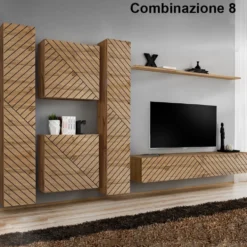 Parete attrezzata moderna sospesa PAP50