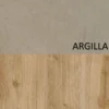 Parete attrezzata moderna 276x190 cm argilla e rovere PAL32