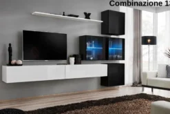 Parete attrezzata per tv sospesa PAP63
