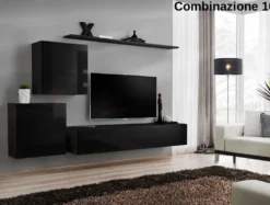 Parete attrezzata per tv sospesa PAP49