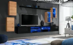 Parete attrezzata porta tv sospesa PAP71