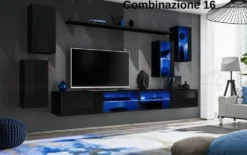 Parete attrezzata porta tv sospesa PAP71