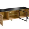 Parete attrezzata rovere miele PAP32