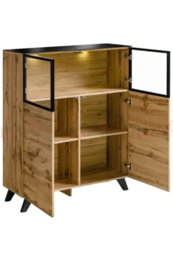 Parete attrezzata rovere miele PAP32