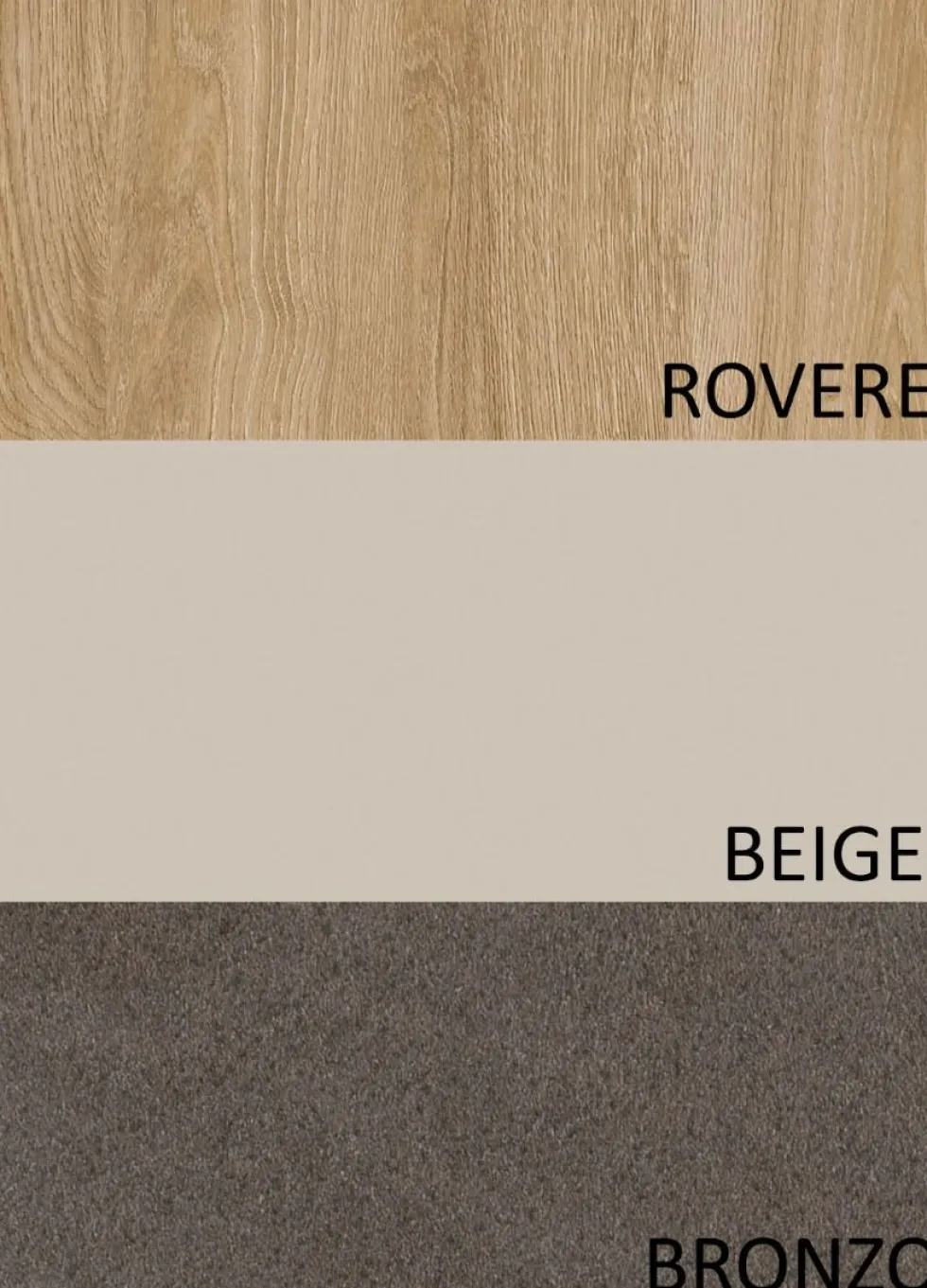 Parete attrezzata soggiorno 280x202 cm bronzo, rovere e beige PAL63