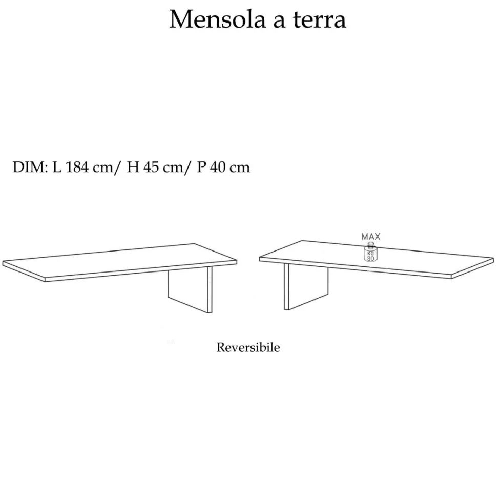 Parete attrezzata soggiorno 280x202 cm bronzo, rovere e beige PAL63