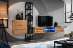 Parete attrezzata sospesa moderna PAP78
