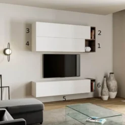 Parete attrezzata sospesa moderna ISKA30