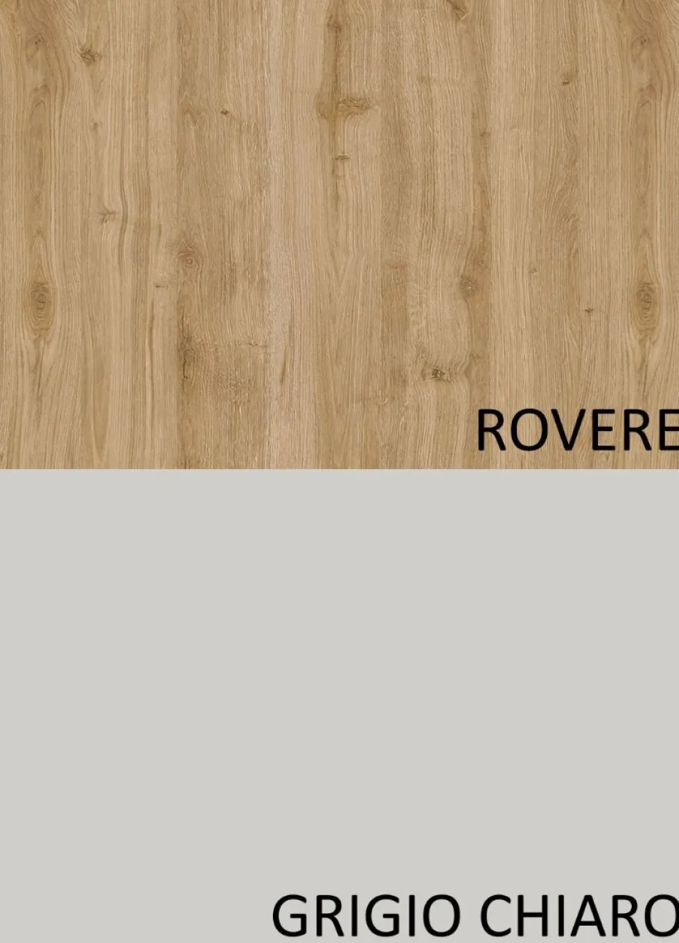 Parete attrezzata 290x210 cm con pensili rovere e grigio PAL41