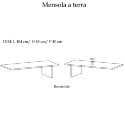 Parete attrezzata 290x210 cm con pensili grigio, grigio chiaro e piombo PAL41
