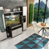 Parete porta tv per soggiorno modello SU15