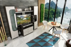 Parete porta tv per soggiorno modello SU15