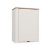 Pensile bagno moderno 48x63x30 cm con anta battente cashmere e rovere PBT9