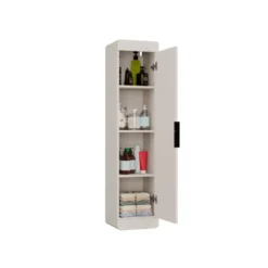 Pensile bagno piccolo 31,5x135x30 cm con anta reversibile cashmere PBT8