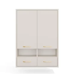 Pensile bagno sospeso 66x90x30 cm a doppia anta cashmere PBT2