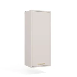 Pensile bagno sospeso 34x90x30 cm con anta battente cashmere PBT3