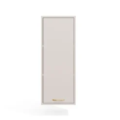 Pensile bagno sospeso 34x90x30 cm con anta battente cashmere PBT3