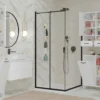 Pensile bagno sospeso 34x90x30 cm con anta battente bianco opaco PBT3