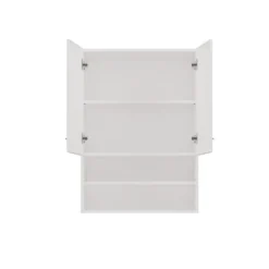 Pensile bagno sospeso 64x90x30 cm doppia anta bianco opaco PBT6
