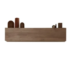 Pensile orizzontale con anta a vasistas 138x29 cm rovere scuro MML6