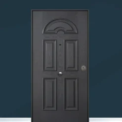 Porta blindata da esterno acciaio INOX in vetroresina e laminato diversi colori 90x210 PB236