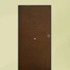 Porta blindata da esterno digitale in vetroresina noce 90x210 PB304