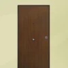 Porta blindata da interno acciaio INOX noce con laminato diversi colori 90x210 PB216