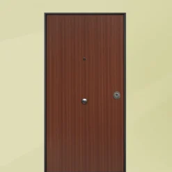 Porta blindata da interno digitale in laminato mogano 90x210 PB297