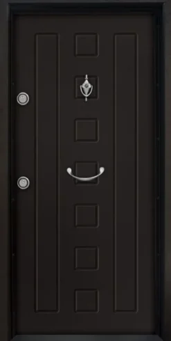 Porta blindata d’ingresso da esterno 90x200 marrone scuro PL64