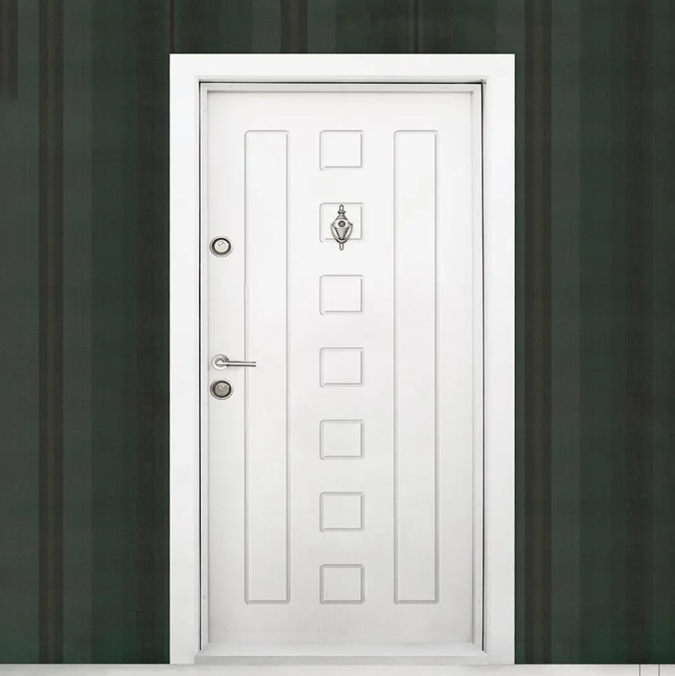 Porta blindata d’ingresso da esterno 90x200 bianca PL64