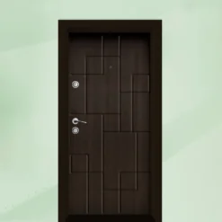 Porta blindata d’ingresso marrone PL41