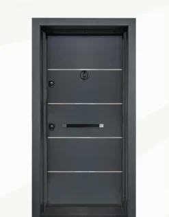 Porta blindata d’ingresso per esterno nera PL38