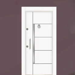 Porta blindata d’ingresso 90x200 bianca PL61