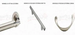 Porta blindata d’ingresso 90x200 marrone e nera PL67