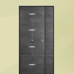 Porta blindata per esterno vetroresina e laminato diversi colori doppia anta 80+30/90+30x210 PB161